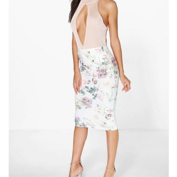 Floral Midi Skirt (4 for $50 - Bundle) - Picture 1 of 5